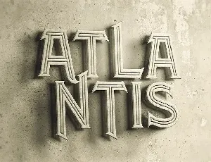 Atlantis - Vintage Style Font