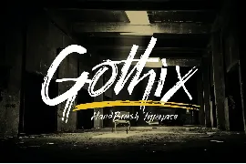 Gothix - Hand Brush Typeface font