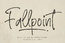 Fallpoint Ballpoint Handwritten Font