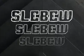 Slebew Line Font