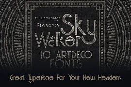 Skywalker - ArtDeco Typeface font