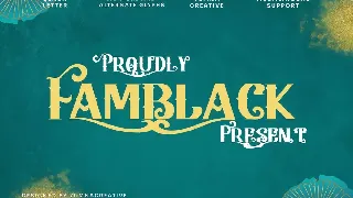 Famblack - Modern Blackletter Font