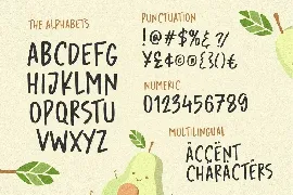 Avocado Cake font