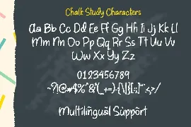 Chalk Study Education font