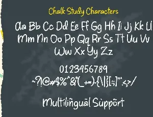 Chalk Study Education font