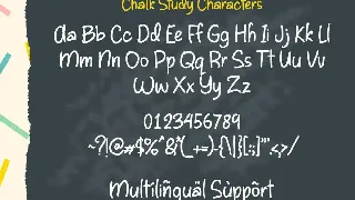 Chalk Study Education font