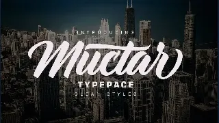 Muctar font