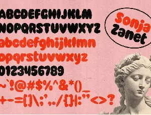 Sonja Zanet - Bubble Y2K Fonts