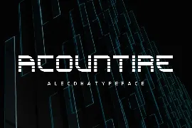 Alecdha - Futuristic font