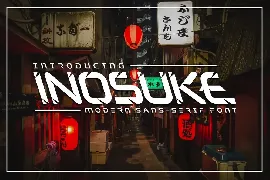 Inosuke sans serif font