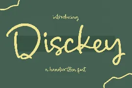 Disckey Handwritten Font