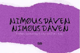 Nimous Daven font