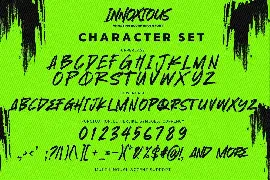 INNOXIOUS - Annoying Rough Brush Font