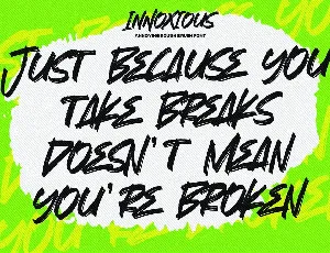 INNOXIOUS - Annoying Rough Brush Font