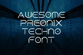 Preonix Techno futuristic font