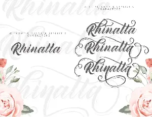 Rhinatta Script font