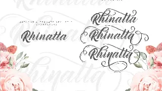 Rhinatta Script font