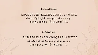 Traditional and Exceptional Font Duo