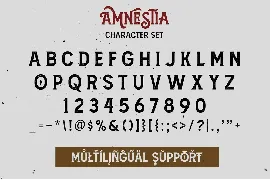 Amnestia font