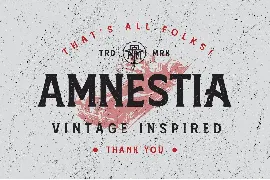 Amnestia font