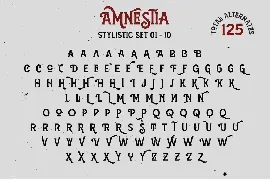 Amnestia font