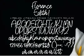 Florence Edith font