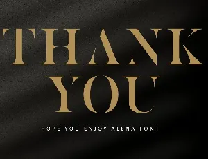 ALENA Advertisement Font