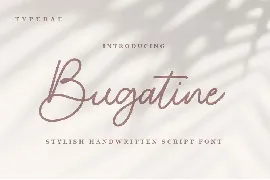 Bugatine Handwritten Script Font