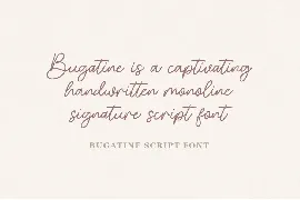 Bugatine Handwritten Script Font