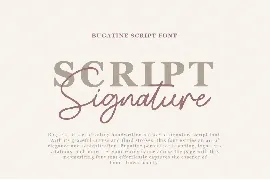 Bugatine Handwritten Script Font