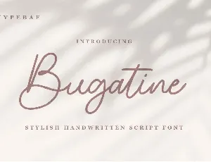 Bugatine Handwritten Script Font