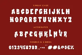 Blood Slime Decorative Display Font