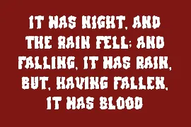 Blood Slime Decorative Display Font