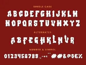 Blood Slime Decorative Display Font