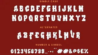 Blood Slime Decorative Display Font