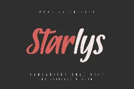 Starlys - Bold Handwritten Font