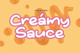 Creamy Sauce Playful Handwritten Font