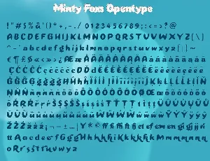 Minty Foxs Layered Font