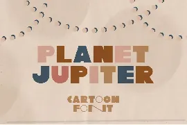 Planet Jupiter Typeface font