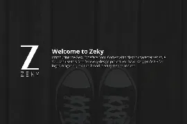 Zeky Typeface Font