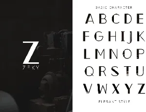 Zeky Typeface Font