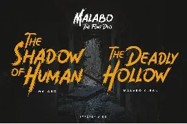 Malabo â€“ Creepy Font