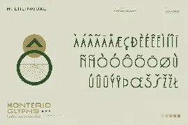 Monterio - Modern Art Deco Typeface font