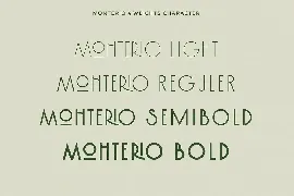 Monterio - Modern Art Deco Typeface font