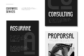 Ronald - Modern Corporate Condensed Font