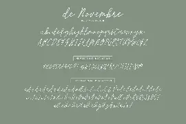 de Novembre signature script font