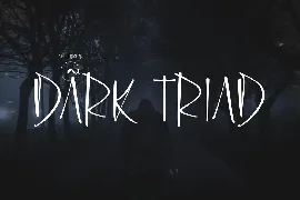 Dark Triad Handwritten Font