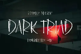 Dark Triad Handwritten Font