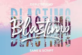 Blastimo Sans & Script font