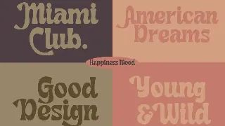 Happiness Mood - Retro Fonts